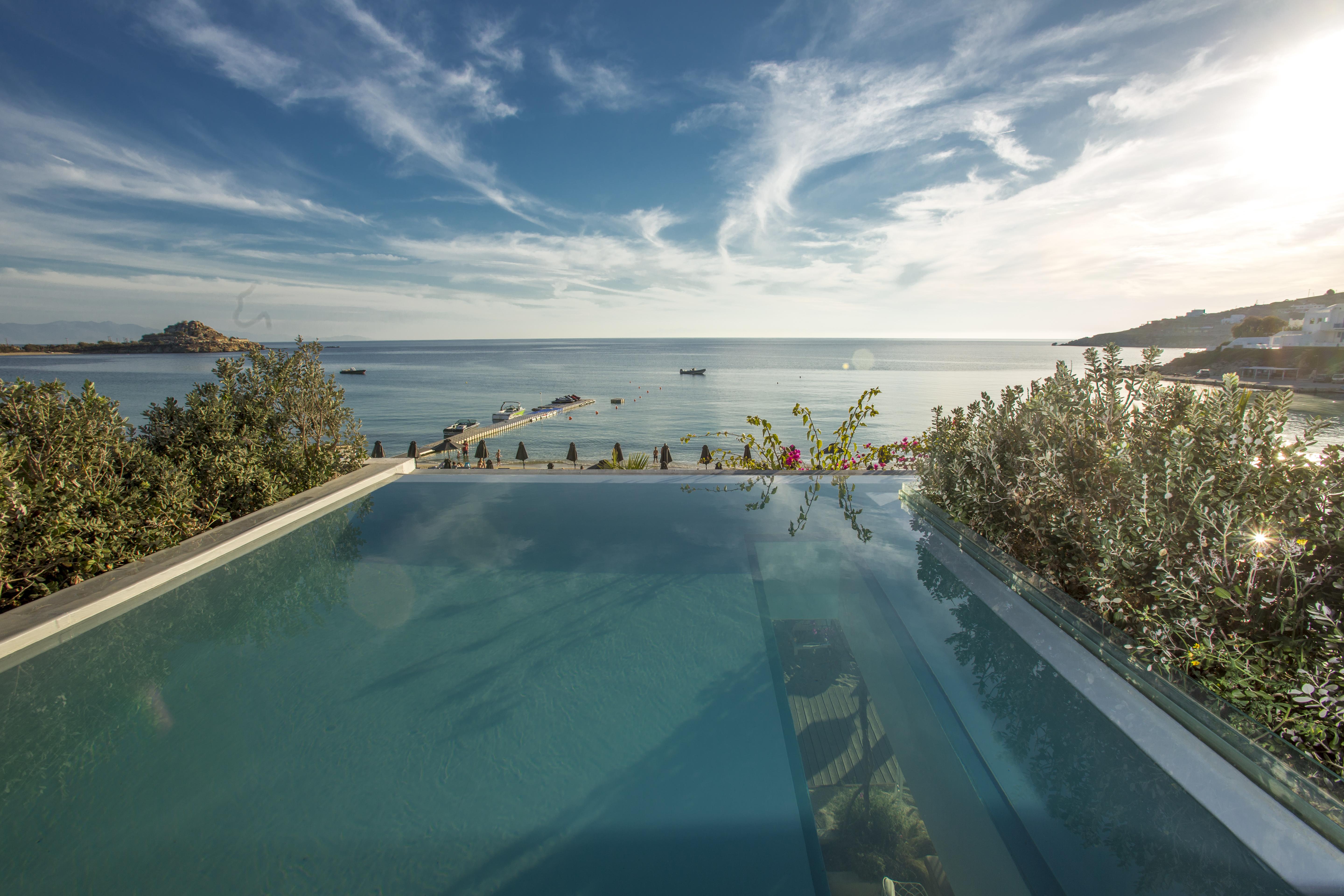 פלאטיס יאלוס Mykonos Dove Beachfront Hotel מראה חיצוני תמונה