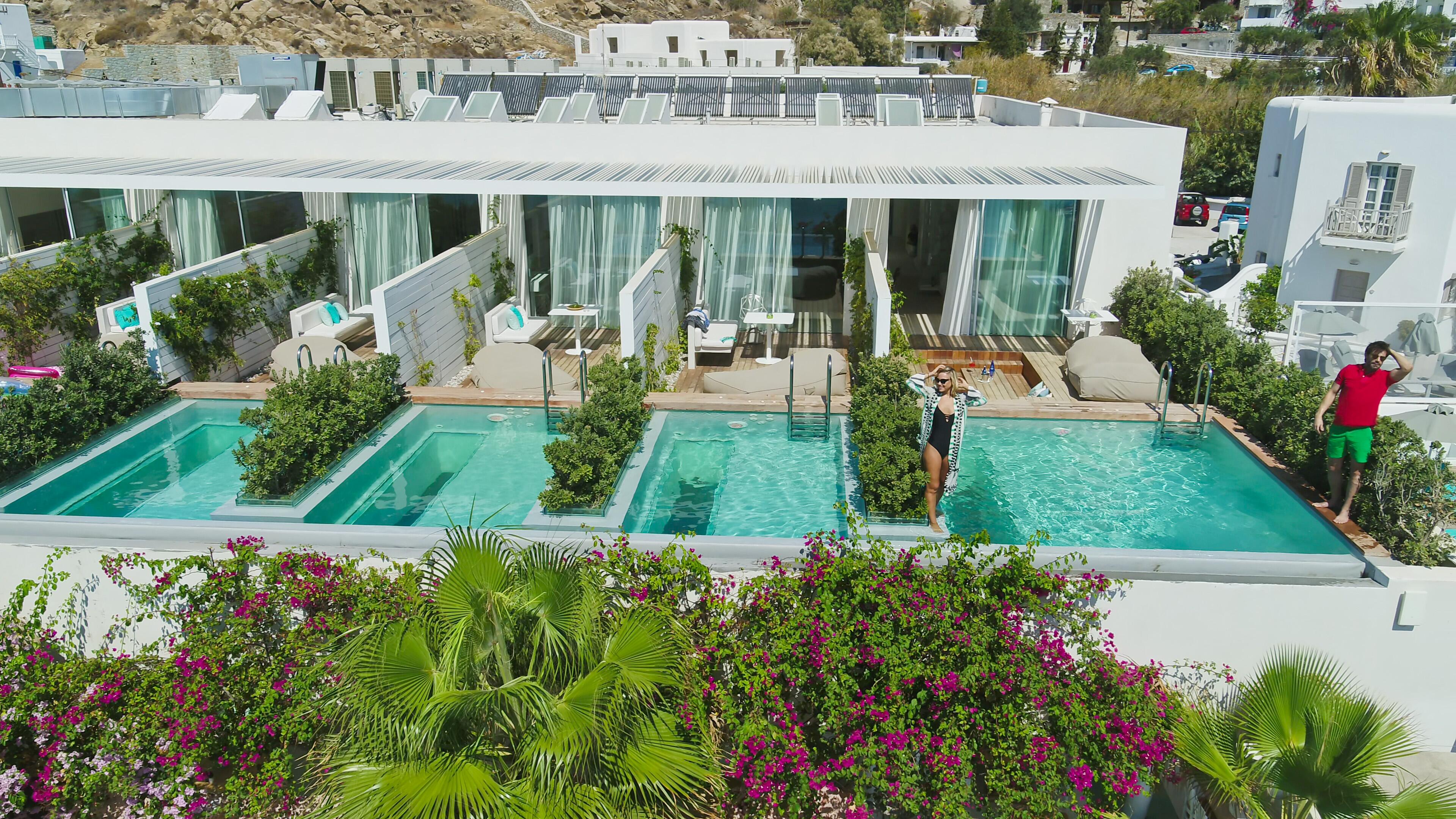פלאטיס יאלוס Mykonos Dove Beachfront Hotel מראה חיצוני תמונה