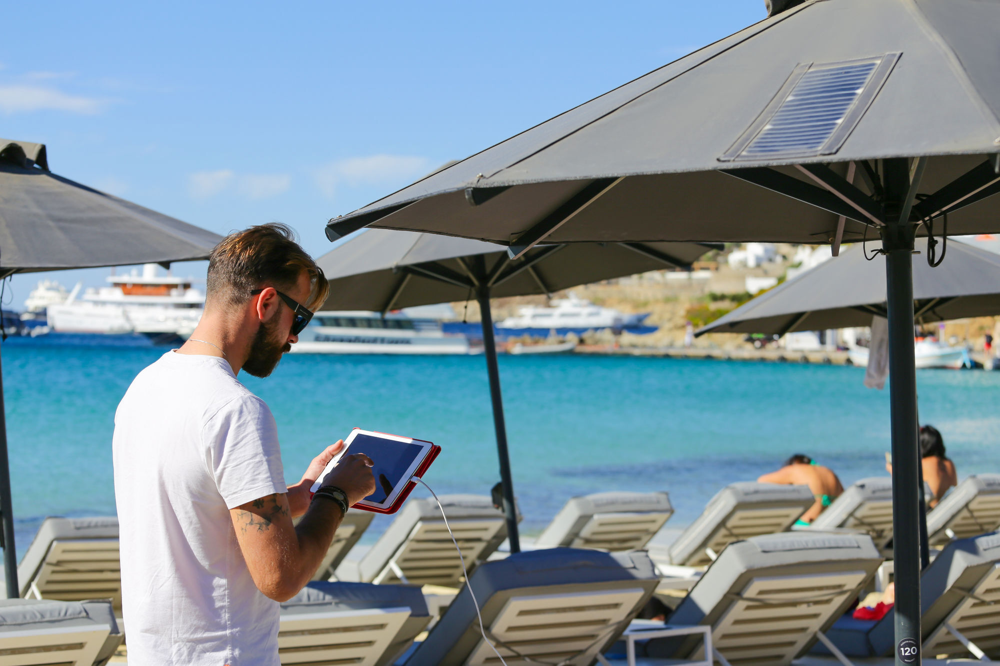 פלאטיס יאלוס Mykonos Dove Beachfront Hotel מראה חיצוני תמונה